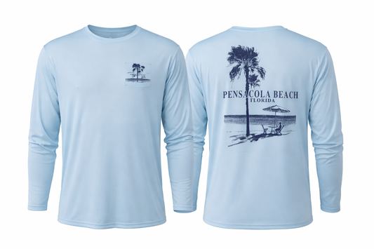 Pensacola Beach Palm Tree Long Sleeve