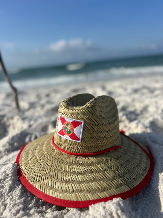 Florida Flag Straw Hat