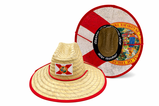 Florida State Flag Straw Hat