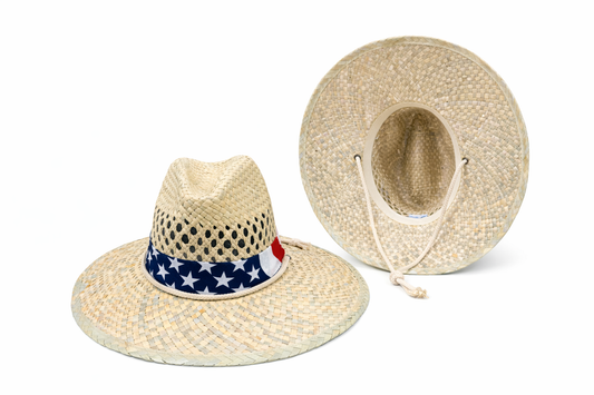 American Bandana Straw Hat