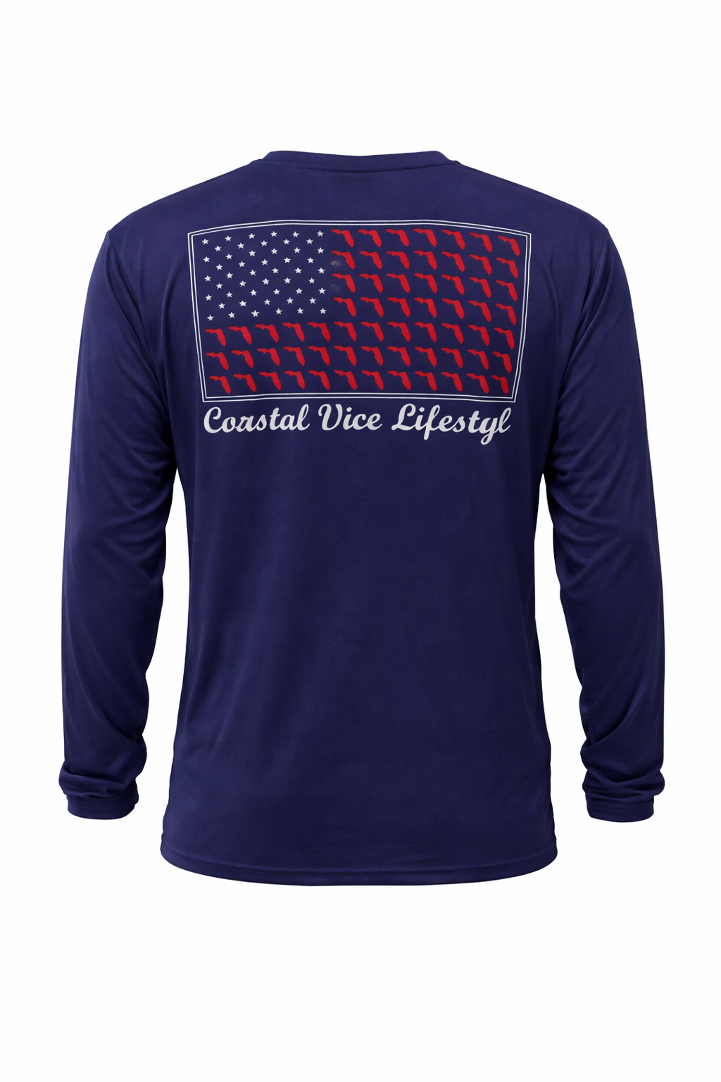 Coastal Vice Performance Florida Flag Long Sleeve