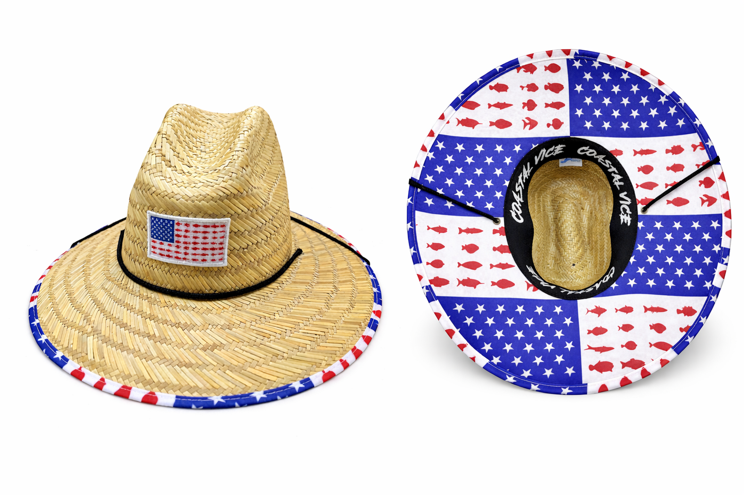 RWB Straw Hat