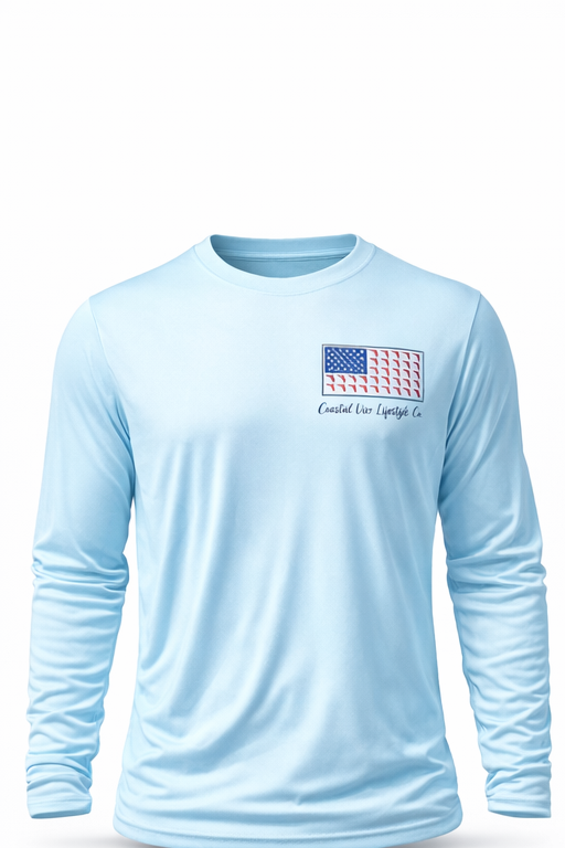 Florida Flag Long Sleeve Dry Fit Blue